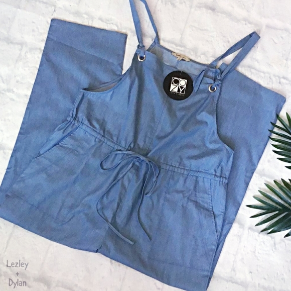 LAST ONE❗COZY CASUAL Chic Relaxed Light Chambray Overalls - Picture 3 of 9
